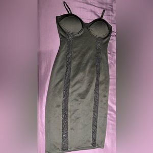 Women Black Bodycon midi Dress